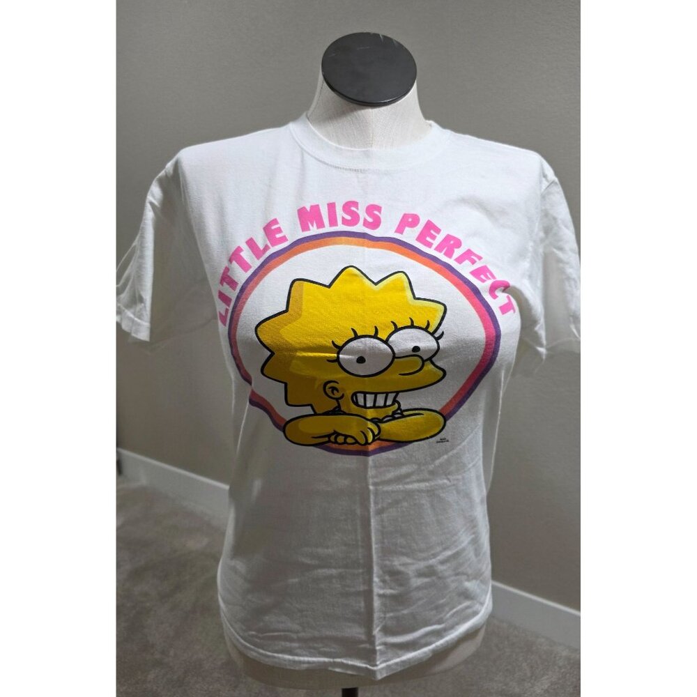 The Simpsons Little Miss Perfect T-Shirt M White